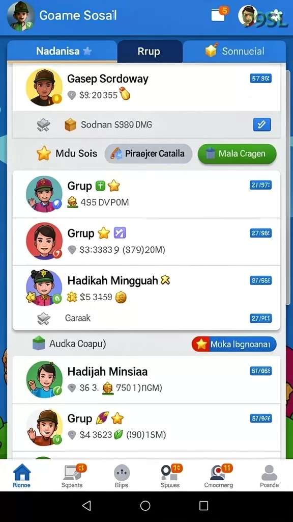 Cuplikan layar HALOBET — menu navigasi
